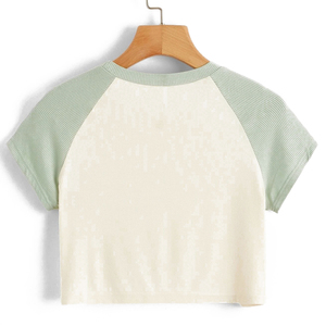 T-shirts courts pour femmes en coton respirant légers, décontractés pour l'été, mode féminine streetwear, fournisseur personnalisé Pakistan - Product Image 4