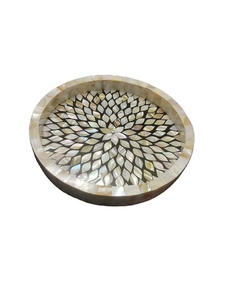 Mother of Pearl Inlay Serving Trays for Living Room Dining Ramadan Wedding Events Multifunction Decor & Giveaway Gifts From Gulf - Product Image 4