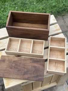 Eco Friendly Solid Wood Jewelry <b>Box</b> Multi Tier Jewelry Organizer with Sliding <b>Drawer</b> Ring Display Earring Holder <b>Storage</b> <b>Box</b> - Product Image 4
