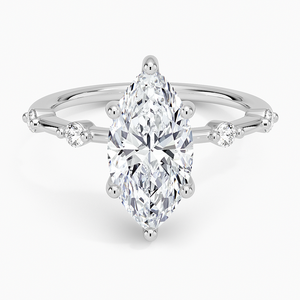 BOJ <b>Ring</b> 011 Marquise Cut <b>925</b> <b>Silver</b> Aimee Hidden Halo Diamond Engagement <b>Ring</b> 2ct D Color VVS1 Moissanite GRA Certified <b>Ring</b> - Product Image 1