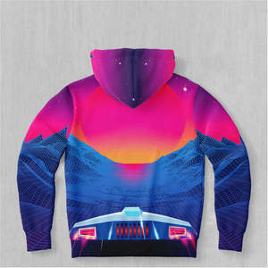 Sweat-shirt à capuche unisexe en polyester 100 %, couleur unie, pour sublimation, taille américaine, idéal pour l'impression par transfert thermique - Product Image 2