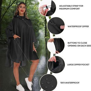 Impermeable Ligero para Niñas - Protección contra la Lluvia de Nailon para Uso Diario Informal - Product Image 6