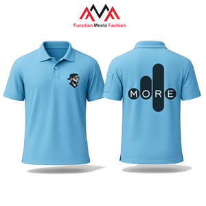 เสื้อเชิ้ตแขนสั้นลำลองสำหรับผู้ชาย FMF เนื้อผ้านิตผสมคอตตอนและโพลีเอสเตอร์สัมผัสนุ่ม ทนทาน ระบายอากาศได้ดี เหมาะสำหรับใส่ทุกวัน - Product Image 3