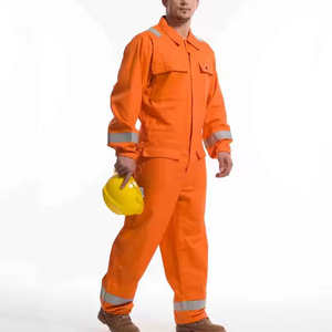 Combinaison de travail en coton respirante, imperméable, fluorescente, haute visibilité, anti-allergie, certifiée Oeko-Tex pour hommes - Product Image 1