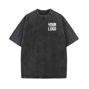 เสื้อยืดโอเวอร์ไซส์แบบสั่งทำพิเศษ ทรงบ็อกซี่ฟิต ล้างสีแบบแอซิดวอช เสื้อยืดเปล่า รับผลิตแบบ OEM แบรนด์ส่วนตัว - Product Image 5