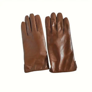 Working SAFETY <b>Driver</b> Cow Leather Gloves Waterproof Safe Working and Warm Driving Gloves with Magic Buckle - Product Image 4