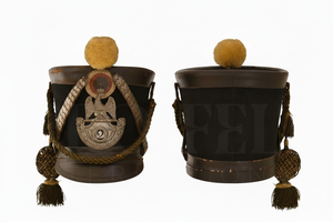 Vintage Decorative Drum Style <b>Hat</b> with Feather Pom Pom Classic Ceremonial Cap for Costume Performance Custom Made Peak Caps - Product Image 2