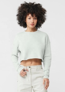 Sudadera Corta con Capucha para Mujer, Transpirable, Antibolitas, de Secado Rápido, Delgada, para Otoño, con Mangas Cortadas, Color y Logotipo Personalizables - Product Image 5