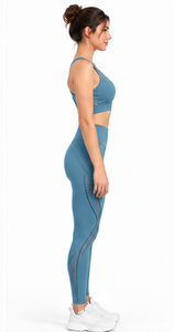 Conjunto de Yoga para Mujer, Sujetador Deportivo con Espalda en U, Leggings de Cintura Alta sin Costuras, Traje Deportivo Elástico sin Costuras para Gimnasio, Fitness, Pilates - Product Image 6