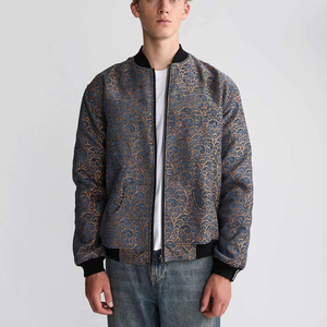 Chaqueta Bomber con Logotipo Personalizado para Hombre, Talla Grande, Algodón Grueso, Estilo Béisbol, Chaqueta Varsity para Hombre - Product Image 1