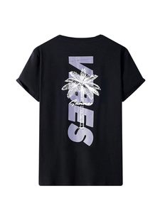 T-shirts graphiques personnalisés imprimés pour hommes, t-shirt noir à manches courtes, col rond, coupe classique, jersey en coton décontracté, en gros - Product Image 2