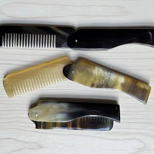 Hand Crafted Personalized Extra <b>Wide</b> Tooth Horn <b>Comb</b> Pocket Folding <b>Comb</b> From Buffalo Horn, Mini Hair <b>Comb</b>, Beard <b>comb</b> Tool Gift - Product Image 1
