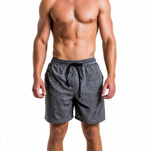 Pantalones Cortos Deportivos para Hombre, 100% Poliéster, Pantalones Cortos de Ejercicio de Secado Rápido con Estampado para Hombre - Product Image 3