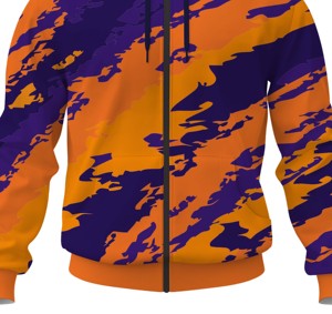 High Quality Sublimation Zip Up <b>Hoodie</b> Custom Design <b>Polyester</b> <b>Hoodie</b> - Product Image 6