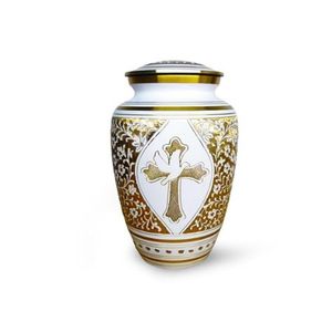 Urnas metálicas dignas para cenizas funerarias humanas, diseñadas para un almacenamiento seguro y una memoria cariñosa. - Product Image 1