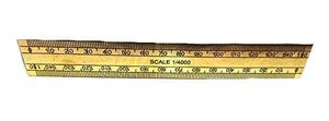 Juego de Reglas Plegables de Latón de Primera Calidad de 12 a 24 Pulgadas con Báscula de Bolsillo de 6 Pulgadas, Herramienta de Medición de Precisión del Fabricante, Plegable y Duradera - Product Image 3