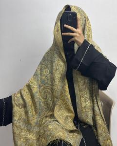 Chal de Pashmina Cachemir de Lujo |   Estola Jamawar Hecha a Mano con Diseño de Hojas |   Bufanda de Lana Premium para Otoño, Tejido Transpirable Royal Heritage - Product Image 2