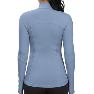 Women Premium 3-Piece Gym <b>Workout</b> Set Breathable Elastic Waist Printed Leggings Sports Bra <b>Long</b> <b>Sleeve</b> Yoga Jacket Front - Product Image 3
