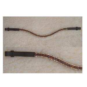 Fronture en cuir personnalisée avec motif cheval, accessoires équestres au meilleur prix de gros, prête à l'emploi - Product Image 1