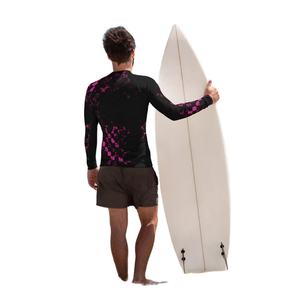 Traje de baño de LICRA unisex de alta demanda Camisas y tops de nailon Rash Guard Sublimación personalizada Impreso Manga completa Rash Guards en venta - Product Image 2
