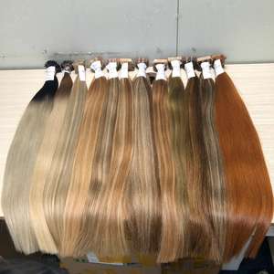 Extensions de cheveux vierges vietnamiennes 100% naturelles, lisses, cuticules alignées, vague naturelle, qualité 10A, trame unique, mèches - Product Image 4