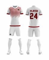 Uniforme de football sur mesure de qualité supérieure, logo personnalisé, service OEM, tissu respirant en polyester pour hommes adultes, pour l'entraînement sportif