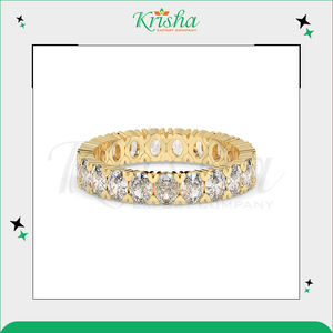 Bagues de mariage en diamant 100 % naturel et cultivé en laboratoire, qualité supérieure, couleur blanc DEF, disponibles auprès d'un fournisseur authentique. - Product Image 3