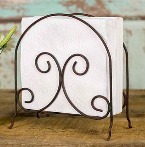Fantastic design tissue stand finest quality metal silver color napkin standing holder for <b>table</b> decorative napkin stand - Product Image 3