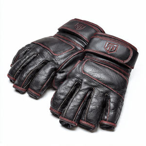 Gants de musculation en cuir véritable avec support de poignet, gants d'entraînement en cuir pour la musculation, gants de gym personnalisés - Product Image 3