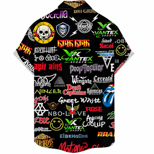 Camisa Hawaiana con Estampado Floral para Hombre Vantex Sports, Casual, de un Solo Botón, Manga Corta, Transpirable, 100% Poliéster, Estilo Popelina - Product Image 2