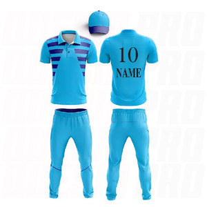 ชุดยูนิฟอร์มคริกเก็ตแบบกำหนดเองล่าสุด ดีไซน์ลายพิมพ์แบบซับลิเมชั่นใหม่ ชุดกีฬาสำหรับทีมคริกเก็ตสำหรับการฝึกซ้อม - Product Image 4