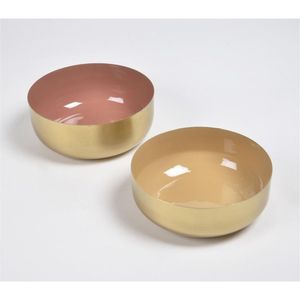 Handmade Wavy Edge Metal Serving Bowls Decorative Gold Foil Interior Bowl Luxury <b>Tabletop</b> Centerpiece for Wedding Hotel Catering - Product Image 3