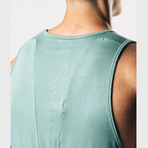 Camiseta Deportiva de Algodón con Logotipo Personalizado, Ligera, Suave, Blanca, Lisa, para Gimnasio, Camiseta sin Mangas para Correr para Hombre - Product Image 2