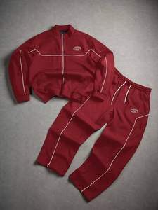 Conjunto de Chaqueta y Pantalones Deportivos Cortavientos para Hombre, Diseño Personalizado, Ropa Deportiva Ligera para Correr, Atuendo Informal para Entrenamiento en el Gimnasio - Product Image 3