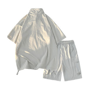 Survêtement en molleton de coton uni à capuche pour homme, décontracté, respirant, pour l'extérieur, hiver - Product Image 5