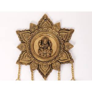 แขวนผนัง Devi lakshmi ขนาด15นิ้วทำด้วยมือสินค้าระฆังทองเหลืองห้อยต่องแต่ง - Product Image 2