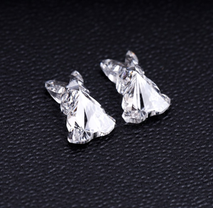Diamantes Sueltos Cultivados en Laboratorio con Certificación IGI, 2CT, Forma de Conejo, VVS, para Joyería, CVD, Perforados con Láser, Color Fancy Light, los Mejores - Product Image 2