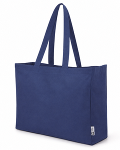Sac fourre-tout utilitaire en polycoton recyclé avec poche intérieure, logo personnalisé, sac de shopping promotionnel, vente en gros, fabricant OEM ODM en vrac - Product Image 1