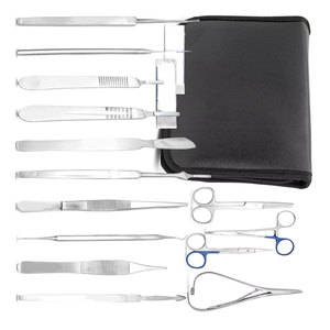 ชุดอุปกรณ์ผ่าตัดด้วยมือขั้นสูง 20 ชิ้น สำหรับนักศึกษาแพทย์ ชีววิทยา และสัตวแพทย์ - ชุดอุปกรณ์ห้องปฏิบัติการกายวิภาคศาสตร์ครบวงจร ทำจากสแตนเลส - Product Image 3