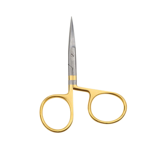Ciseaux de pêche de haute qualité en acier inoxydable, lames tranchantes et durables, coupe-ligne, ciseaux à tresses, ciseaux torsadés plaqués or pour la pêche - Product Image 1