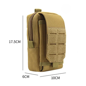 Funda táctica Molle para radio con cinturón, para caza, intercomunicador, impermeable, con forro de nailon suave, cierre de cremallera, para senderismo y uso al aire libre - Product Image 3