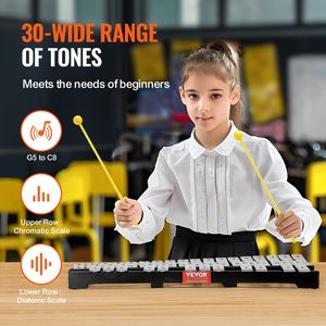 Set professionale di xilofono Glockenspiel a 30 Note con bacchette per il trasporto di bacchette borsa per adulti giocattolo strumento musicale - Product Image 3