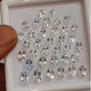 145 pièces d'aquamarine bleue naturelle, ovales 5x3, 5x4, 7x5mm, à facettes 3, 4, 5mm, 104 carats, Iroc Sales Beruj, pierres précieuses en vrac, 156 USD - Product Image 5