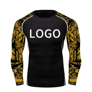 Rash Guards Grappling MMA Jiu Jitsu No-Gi UFC <b>Shirt</b> Long Sleeves <b>Compression</b> Gym Training <b>Shirts</b> Breathable - Product Image 2