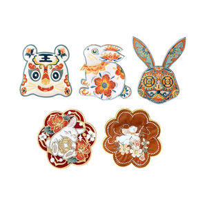 High Quality Custom 3D Embroidery Patches Colorful Cartoon <b>Animal</b> Design Iron On Sew On Badge for Clothing Hats Bags Streetwear - Product Image 4