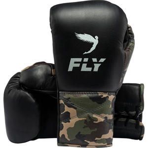 Guantes de Boxeo Fly Style con Cordones, de Cuero Premium, para Entrenamiento, Sparring y Combate, Equipo de Boxeo Profesional para Hombres y Mujeres - Product Image 1