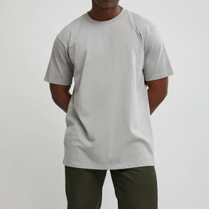 T-shirt uni à manches courtes col rond coupe classique LEDBURY International pour homme en tissu toile respirant à séchage rapide couleur unie décontracté - Product Image 3