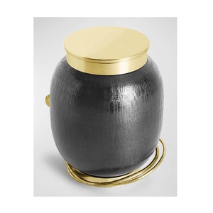 Nueva Urna Conmemorativa de Metal, Arte Moderno, Patrón Antiguo, Urna Abrible, Jarra - Product Image 3