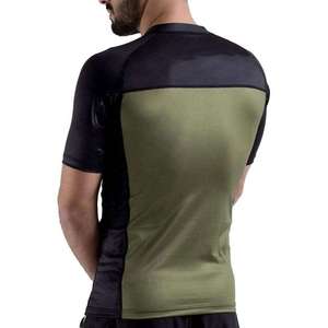 Custom <b>Men</b> Short Sleeve Rash Guard <b>Compression</b> <b>Shirt</b> MMA BJJ Jiu Jitsu Surfing Swim Gym Fitness Quick Dry UV Protection Top - Product Image 4
