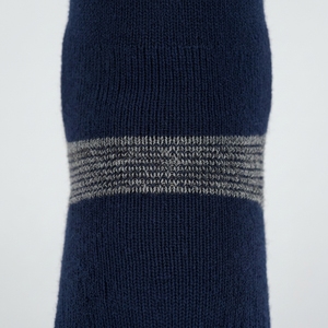 <b>Men's</b> Navy Blue Crew <b>Socks</b> Solid Color Knitted Cotton Spandex Breathable Daily Wear Autumn Season Regular Style - Product Image 6